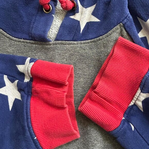 BDG Urban Outfitter Patriotic Style Red White and BlueCasual Hoodie Size L - Picture 6 of 9
